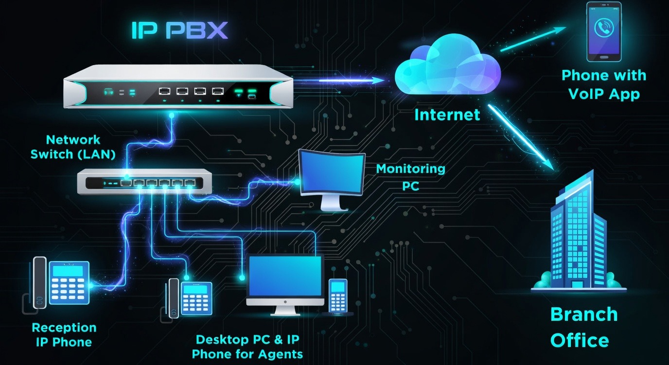 IP PBX for offices